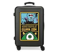 Joumma Disney Monsters Valise Moyenne Noire 46 x 65 x 23 cm Rigide ABS Fermeture à Combinaison latérale 56 l 3,1 kg 4 Roues Doubles Extensible