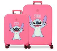 Joumma Disney Playful Jeu de valises Fuchsia 55/70 cm Rigide 7,54 kg Fermeture TSA intégrée ABS 7,54 kg 116L Bagage à Main