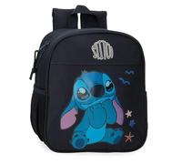 Disney Joumma Stitch Excited Sac à Dos préscolaire Adaptable à Chariot Noir 21 x 25 x 10 cm Polyester 5,25 L, Noir, Talla única, Sac à Dos préscolaire Adaptable au Chariot