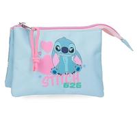 Joumma Disney Stitch Hearts Bleu Portefeuille 14x10x3.5 cm Polyester