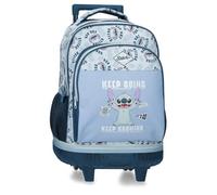 Joumma Disney Stitch Keep Going Sac à Dos à 2 Roues Bleu 32x45x21 cm Polyester 30,24L