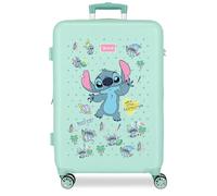 Joumma Disney Stitch Little Destruction Valise Moyenne Bleu 46 x 65 x 23 cm Rigide 3 kg Fermeture à Combinaison latérale ABS 3 kg 56 L