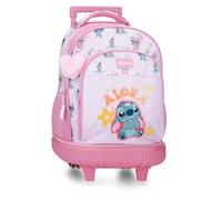 Joumma Disney Stitch You & Me Sac à dos compact 2 roues Mauve 32 x 45 x 21 cm Polyester