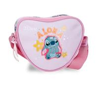 Joumma Disney Stitch You & Me Sac bandoulière Mauve 17 x 14,5 x 4 cm Polyester