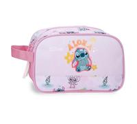 Joumma Disney Stitch You & Me Trousse à Deux Compartiments Adaptable Mauve 26 x 16 x 12 cm Polyester