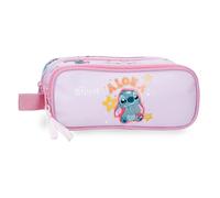 Joumma Disney Stitch You & Me Trousse Double Mauve 23 x 9 x 7 cm Polyester