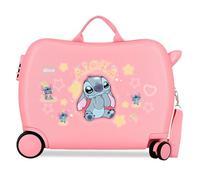 Joumma Disney Stitch You & Me Valise pour Enfant Rose 50 x 38 x 20 cm Rigide ABS Fermeture à Combinaison latérale 34 l 2,1 kg 2 Roues