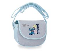 Joumma Disney Tiki Stitch Sac à bandoulière avec Rabat en Denim 16 x 14 x 5 cm PU et Polyester
