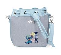 Joumma Disney Tiki Stitch Sac à Main en Denim 14 x 17 x 9 cm PU et Polyester
