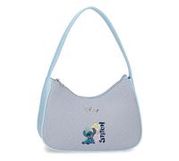 Joumma Disney Tiki Stitch Petit Sac à bandoulière en Denim 24 x 13 x 6 cm PU et Polyester