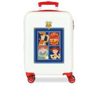 Joumma Disney Toy Story Valise de Cabine Blanche 38 x 55 x 20 cm Rigide ABS Fermeture à Combinaison latérale 34 l 2,6 kg 4 Roues Doubles Bagage à Main