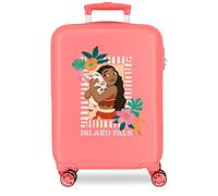 Joumma Disney Vaiana Sea Vibes Valise de Cabine Rigide en ABS avec Fermeture à Combinaison latérale 34 l 2,6 kg 4 Roues Doubles Bagage à Main 38 x 55 x 20 cm