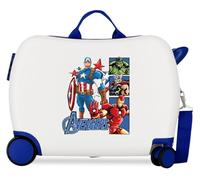 Joumma Marvel Avengers Power Squad Valise pour Enfant Blanc 50 x 38 x 20 cm Fermeture à Combinaison latérale 34 l 2,1 kg 2 Roues Doubles Bagage à Main