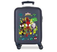 Joumma Marvel Dino-Webs Valise de Cabine Rigide en ABS avec Fermeture à Combinaison latérale 28 l 2,2 kg 4 Roues Doubles Bleu 33 x 50 x 20 cm