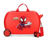 Marvel Joumma Go Spidey Valise Enfant Rouge 45 x 31 x 20 cm Rigide ABS 24,6 L 1,8 kg 4 Roues Bagage Main, Rouge, Valise pour Enfant