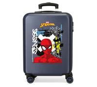 Joumma Marvel Graffity of Spiderman Valise Cabine Bleue 38 x 55 x 20 cm Rigide 2 kg Fermeture à Combinaison latérale ABS 2 kg 35 L Bagage à Main