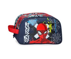 Joumma Marvel Grafity of Spiderman Neceser Dos Compartimentos Adaptable Marino 26x16x12 cm Polyester 4,99L
