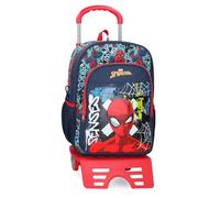 Joumma Marvel Grafity of Spiderman Sac à dos scolaire avec chariot Bleu marine 30 x 40 x 13 cm Polyester 15,6 L