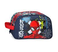 Joumma Marvel Grafity of Spiderman Trousse de Toilette 2 Compartiments Adaptable Bleu Marine 26 x 16 x 12 cm Polyester 4,99 l