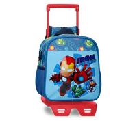 Joumma Marvel Iron Friends, Sac à dos de maternelle, bleu, 23 x 25 x 10 cm, polyester, 5,75 L