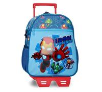 Joumma Marvel Iron Friends Sac à dos décontracté Bleu 27 x 33 x 11 cm Polyester 9,8 L