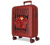 Joumma Marvel Ironman Valise Cabine Rouge 40x55x20 cm Rigide 2,8 kg Serrure TSA intégrée ABS 2,8 kg 37L Extensible Bagage Cabine