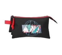 Marvel Joumma Shield Trousse Triple Noire 22 x 12 x 5 cm Polyester L, Noir, Trousse Triple