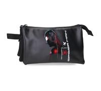 Joumma Marvel Spider Technology Trousse Triple Noire 22 x 12 x 5 cm PVC
