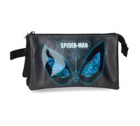Joumma Marvel Spiderman is Watching Us Trousse Triple Noir 22x12x5 cm PVC