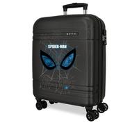 Joumma Marvel Spiderman Is Watching Us Valise de cabine noire 40 x 55 x 20 cm rigide ABS fermeture TSA 37L 2,8 kg 4 roues doubles