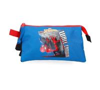 Joumma Marvel Spiderman Wall Crawler Estuche Triple Noir 22x12x5 cm Polyester