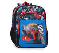 Joumma Marvel Spiderman Wall Crawler Sac à Dos Scolaire Noir 30x40x13 cm Polyester 15.6L