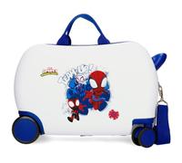 Joumma Marvel Team Spidey Valise pour Enfant Blanc 45 x 31 x 20 cm Rigide 1,8 kg Fermeture à Combinaison latérale ABS 1,8 kg 27,9 L Bagage à Main, Blanc, Talla única, Valise pour Enfant
