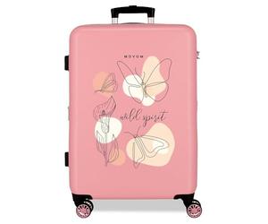 Joumma MOVOM Luggage Valise Moyenne Rose 48 x 68 x 26 cm Rigide 3 kg Fermeture à Combinaison latérale ABS 3 kg 56 LExtensible, Rose, Talla única, Valise Moyenne