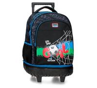Joumma MOVOM Offside Sac à dos scolaire fabriqué en polyester, grand compartiment principal, bretelles larges, ergonomiques et rembourrées, par Joumma Bags, Noir, Talla única, Sac à dos compact