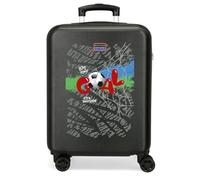Joumma Movom Offside Valise Enfant Cabine, Noire, Rigide en ABS, Fermeture TSA, 4 Roues, Bagage à Main