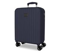 Joumma MOVOM Timber Valise de cabine marine 40 x 55 x 20 cm rigide ABS Cadenas à combinaison intégré 37 L 3,1 kg 4 roues doubles extensible bagage à main