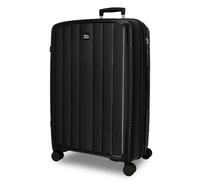 Joumma Roll Road Acadia Grande Valise Rigide en polypropylène Noir 53 x 75 x 29 cm Cadenas à Combinaison intégré 105 L 4,2 kg 4 Roues Doubles