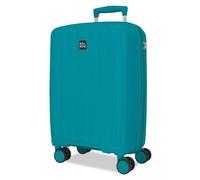 Joumma Roll Road Acadia Vert Turquoise Valise Cabine 35x55x22 cm Rigide Polypropylène Cadenas à Combinaison Intégré 38L 2.6kg 4 Doubles Roues Extensible Bagage à Main