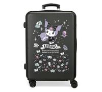 Joumma Sanrio Kuromi Fortune Telling Valise Moyenne Noire 46 x 65 x 23 cm Rigide 3 kg Fermeture à Combinaison latérale ABS 3 kg 56 L