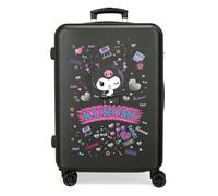 Joumma Sanrio Kuromi Retro Pop Valise Moyenne Noire 46 x 65 x 23 cm Rigide 3 kg Fermeture à Combinaison latérale ABS 3 kg 56 L