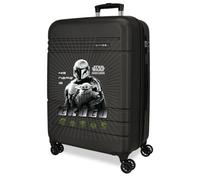 Joumma Star Wars His Name is Grogu Valise Moyenne Noire 48 x 68 x 27 cm Rigide 3,86 kg Fermeture TSA ABS 3,86 kg 74 L Extensible