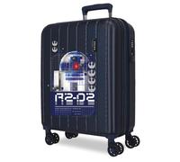 Joumma Star Wars R2D2 Valise de Cabine Bleue 40 x 55 x 20 cm Rigide 2,8 kg Fermeture TSA intégrée ABS 2,8 kg 37 L Extensible Bagage à Main