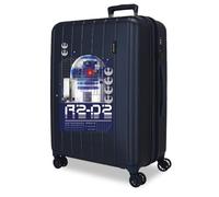 Joumma Star Wars R2D2 Valise Moyenne Bleue 48x65x27 cm Rigide 3,5 kg Serrure TSA intégrée ABS 3,5 kg 72L Extensible