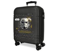 Joumma Star Wars Storm Trooper Valise Cabin Noire 40x55x20 cm Fermeture Rigide en ABS TSA 37L 2.8kg 4 Roues Doubles