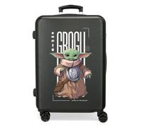 Joumma Star Wars The Mandalorian & Grogu Valise Moyenne Noire 46 x 65 x 23 cm Rigide ABS Fermeture à Combinaison latérale 56 l 3,1 kg 4 Roues Doubles Extensible