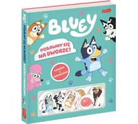 Jouons dehors Bluey. Un livre avec des aimants