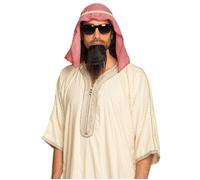 Boland Costume 81034 Sultan arabe – foulard, corde, lunettes de fête, barbe