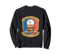 Jour de huit heures Fête du travail des amateurs de hamburgers Sweatshirt