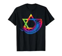 Jour de Jérusalem, judaïsme juif Yom Kippur T-Shirt Graphique avec Valeur, Homme, Noir, M